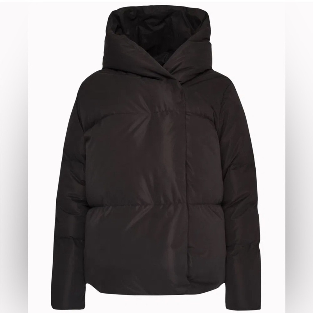 Sweaty Betty Cocoon Wrap Coat - Women's Black Puffer